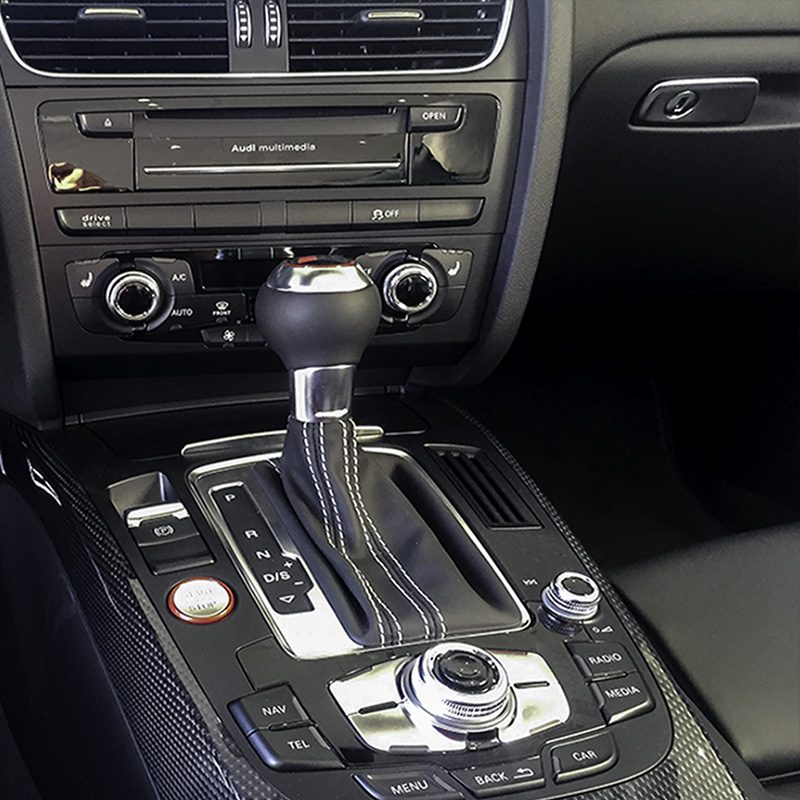 Audi interior during an install