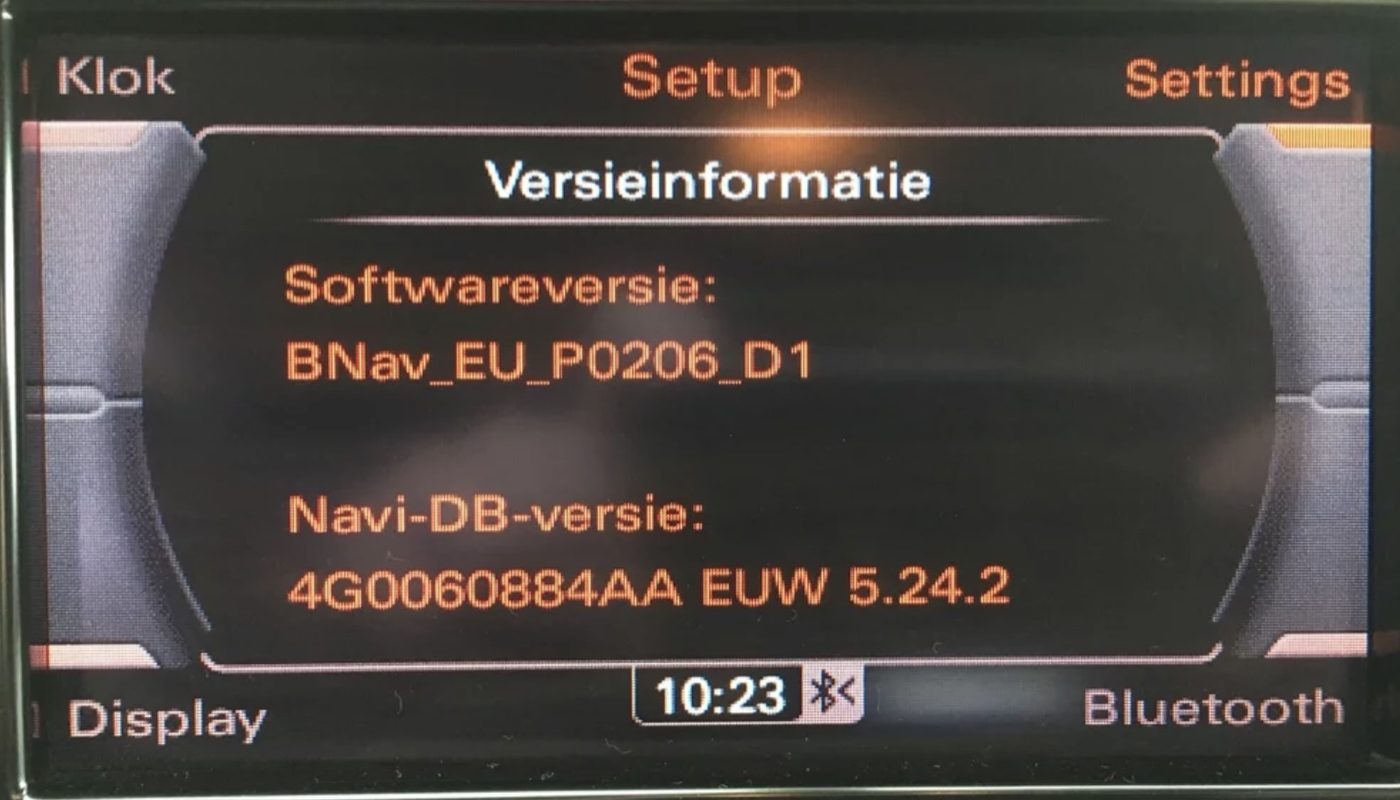 MMI 3G Low / Basic: dash screen, 2D maps