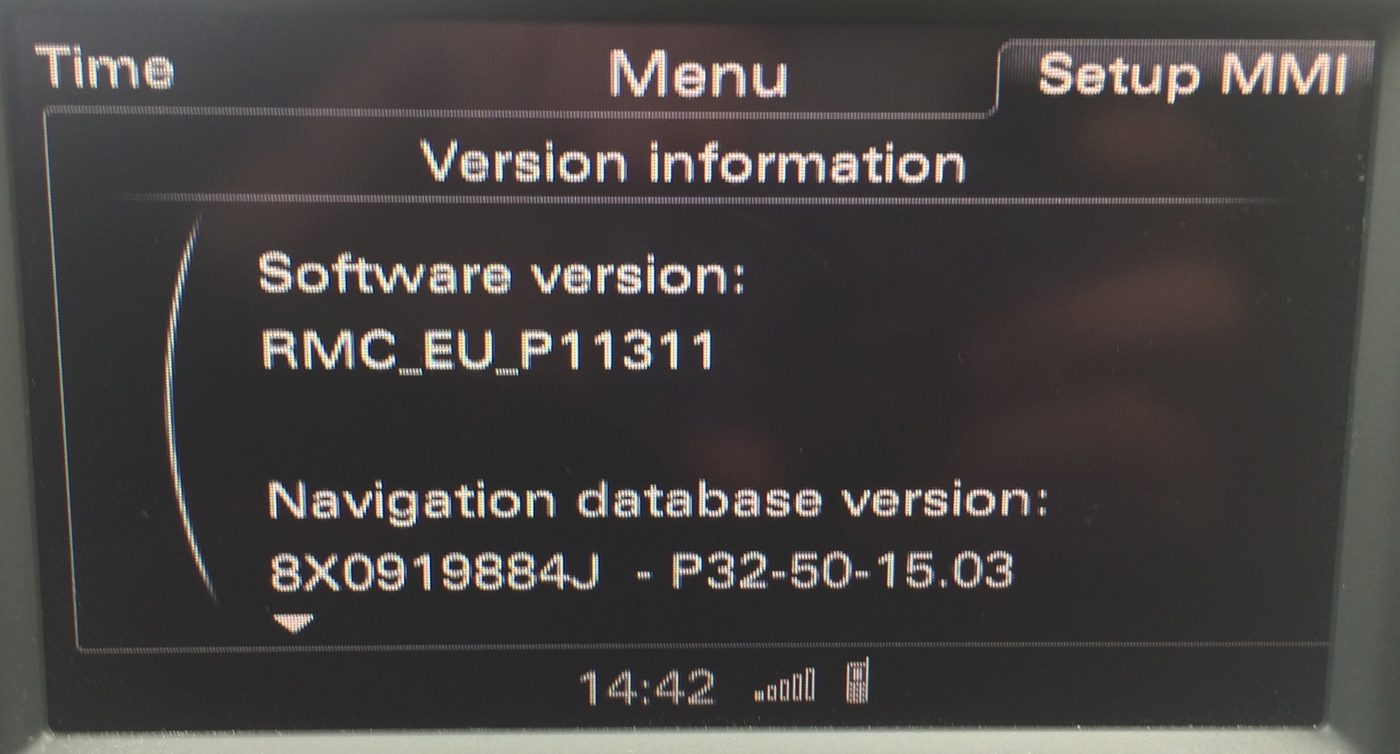 RMC: MMI-style menu without navigation